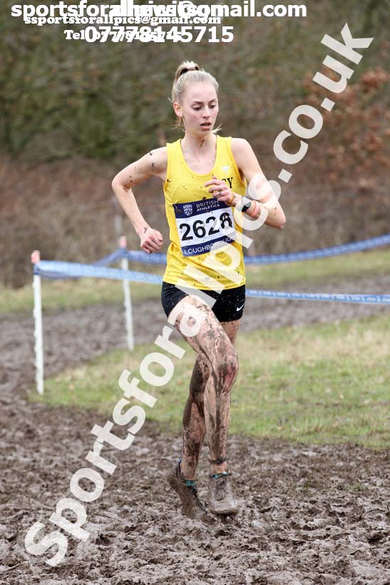 Womens under-20s 2018 British Inter Counties Cross Country Champs., Prestwold Hall, Loughborough. Photo: David T. Hewitson/Sports for All Pics